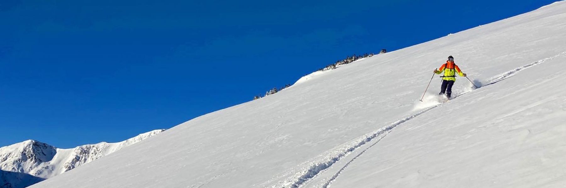 Alex Hamilton, our newest legal intern, skiing in Colorado.